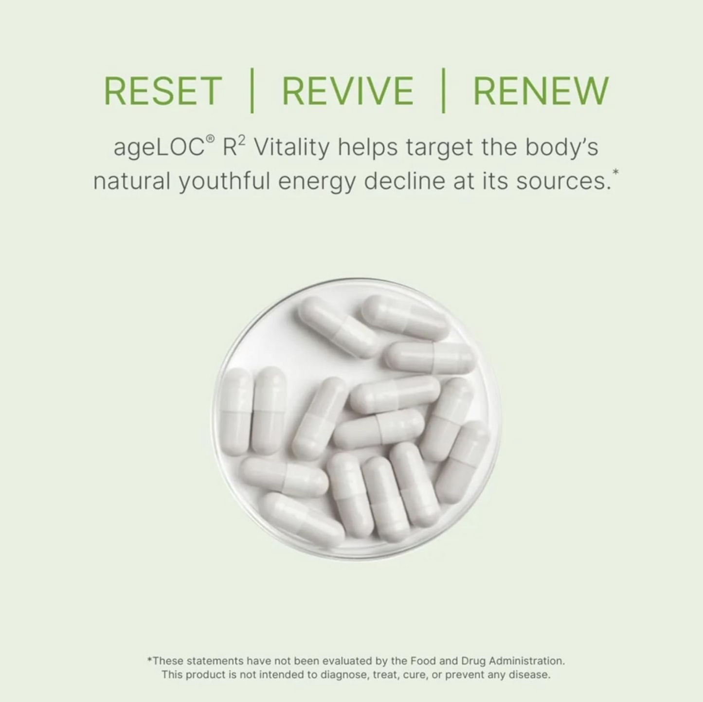 Nu Skin Nuskin Pharmanex ageLOC R2 Day Vitality energy renew recharge 180 Capsules