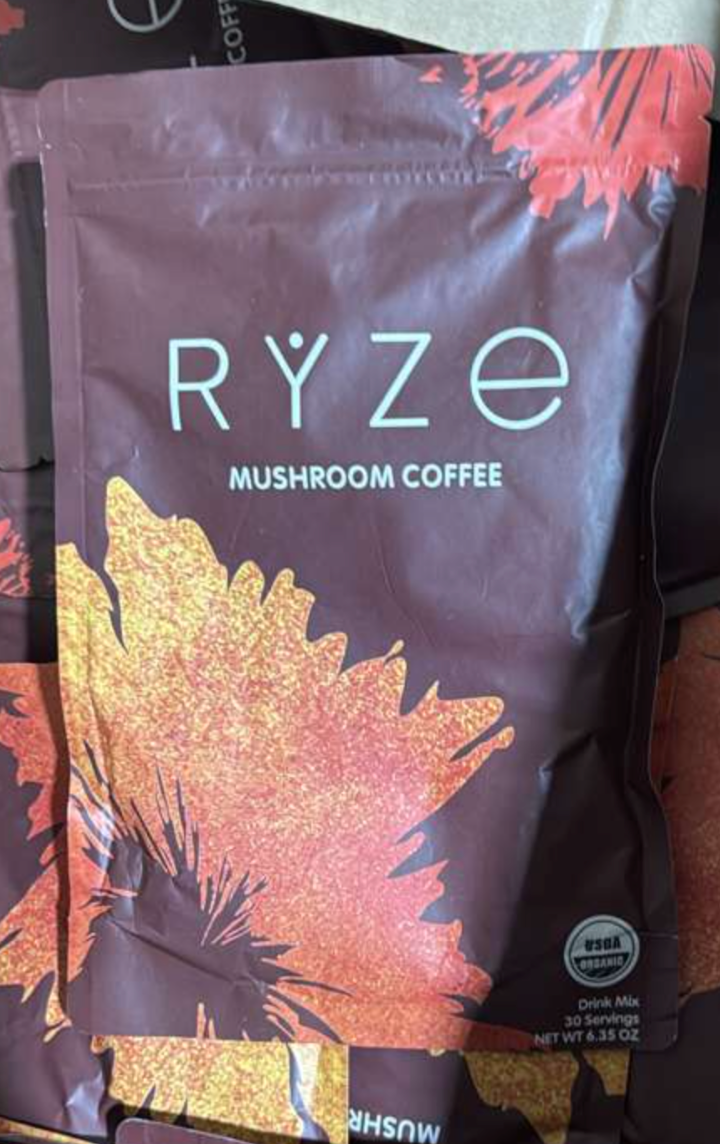 RYZE Mushroom Coffee – Pack of 3, Organic Mushroom Coffee Blend, 90 Servings
