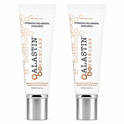 2 Pack ALASTIN HydraTint Pro Tinted Mineral Sunscreen SPF 36 – 3.2 oz Each