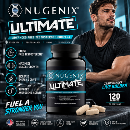 Nugenix Ultimate Testosterone 120 Ct, PACK OF 2