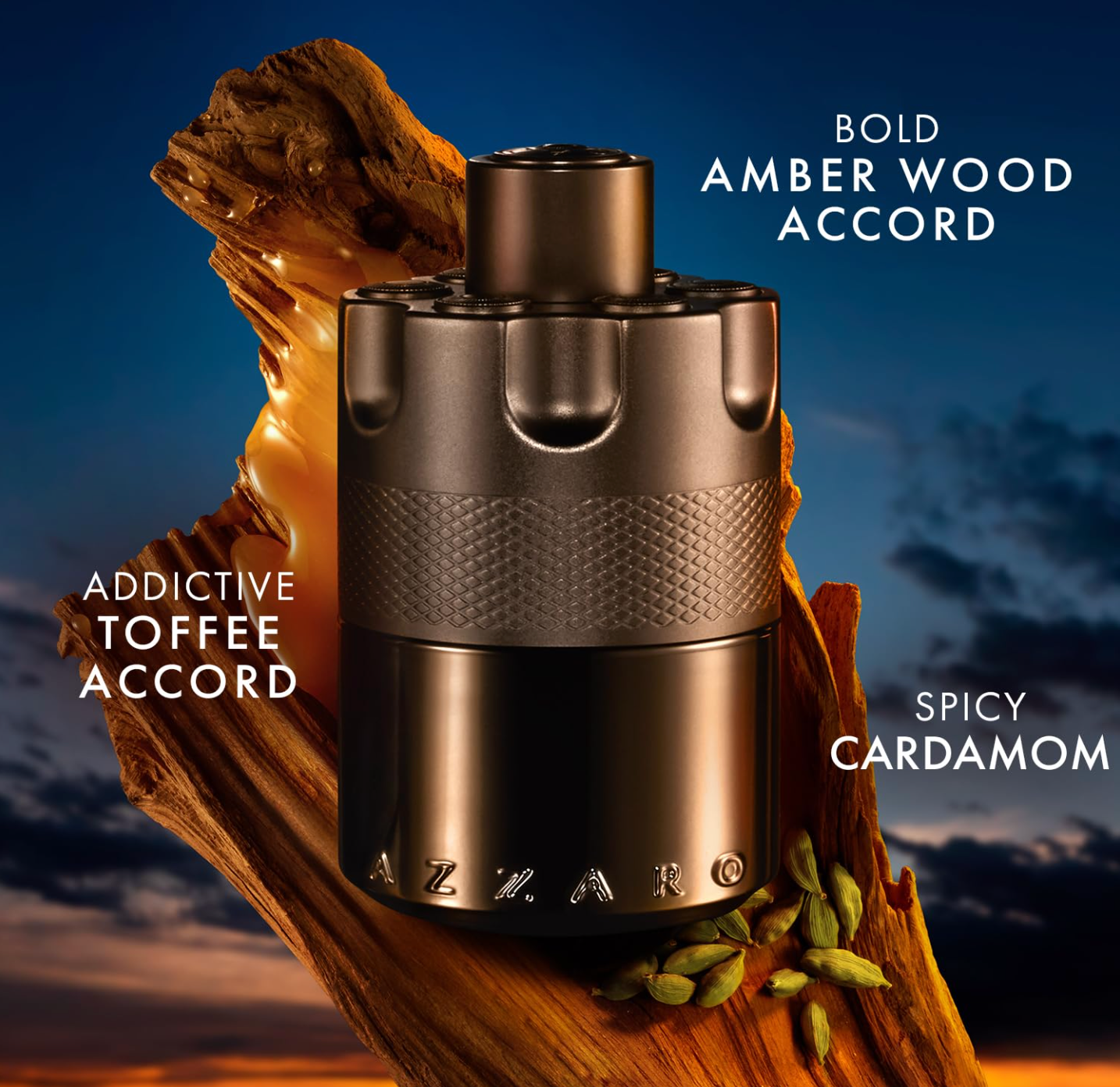 Azzaro The Most Wanted Eau de Parfum Intense - Woody & Seductive Mens Cologne - Fougère, Ambery & Spicy Fragrance for Date Night - Lasting Wear - Luxury Perfumes for Men