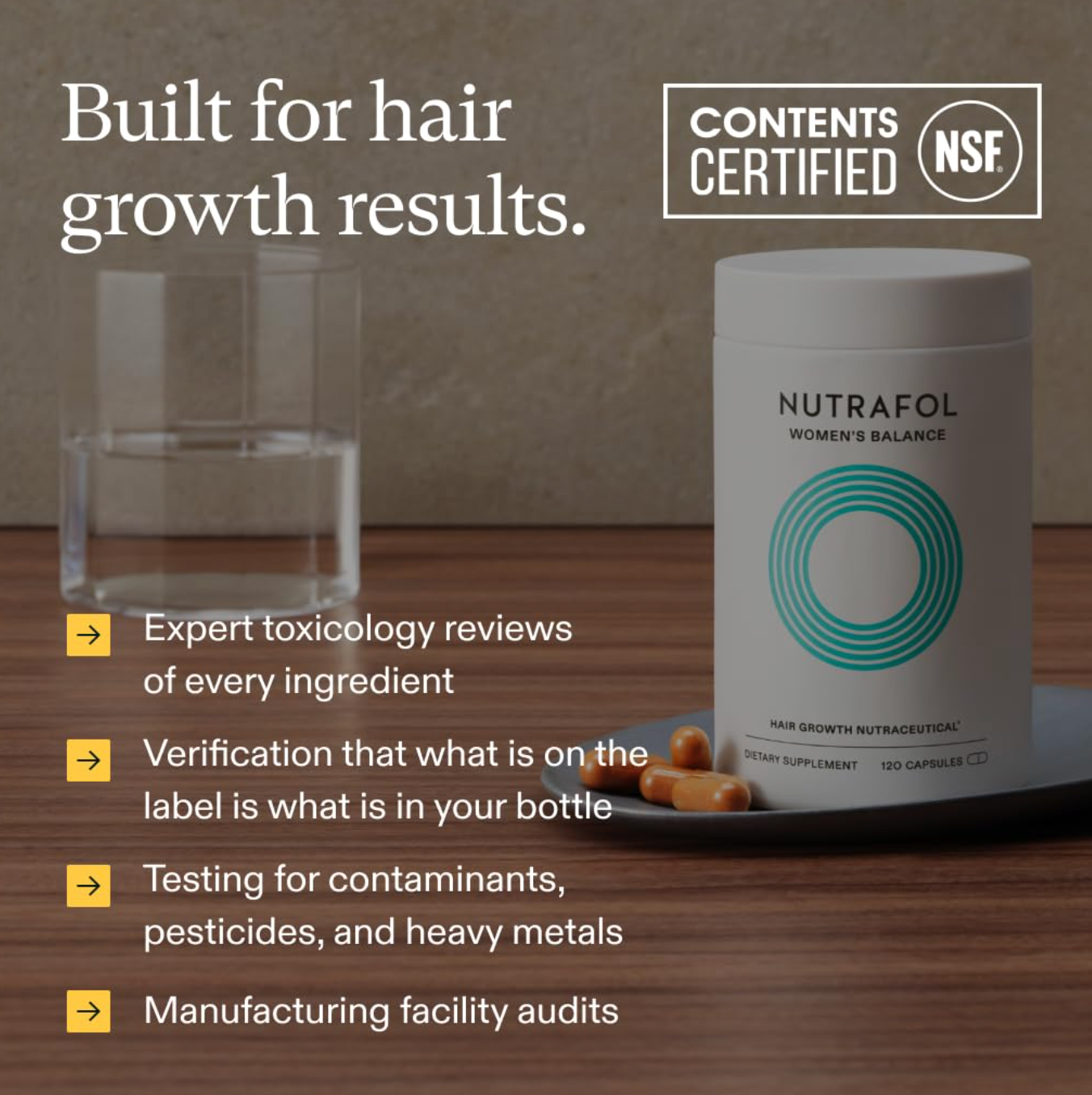 Nutrafol Women's Balance Hair Growth Supplements, Ages 45 and Up, Clinically Proven for Visibly Thicker Hair and Scalp Coverage, Dermatologist Recommended - 1 Month Supply