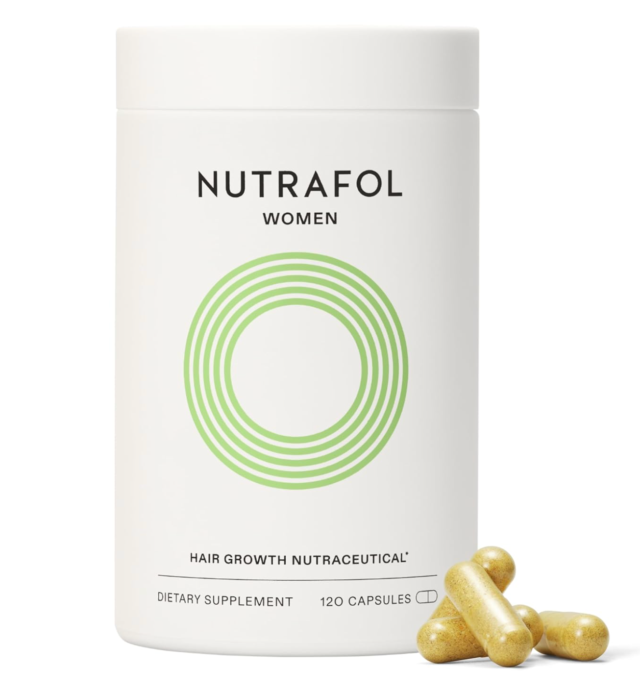 Nutrafol Women's Hair Growth Supplements, Ages 18-44, Clinically Proven for Visibly Thicker and Stronger Hair, Dermatologist Recommended - 1 Month Supply