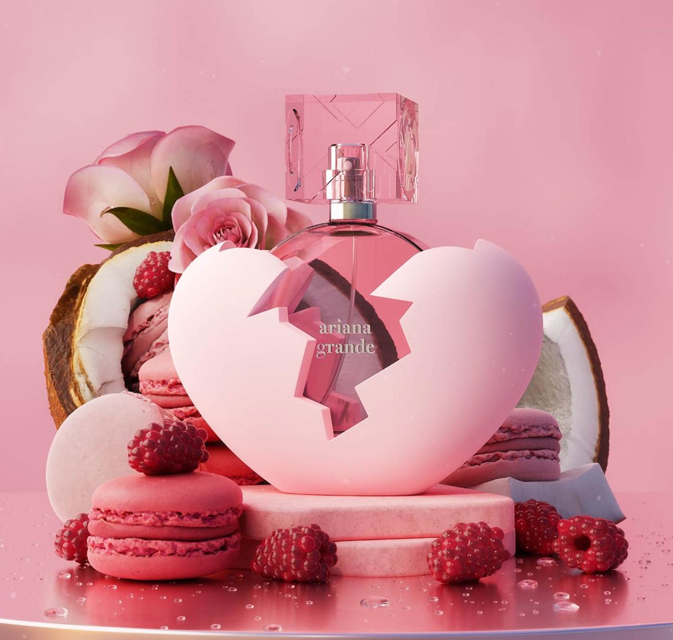 Ariana Grande Thank U Next Eau de Parfum – Floral Gourmand Musk Fragrance for Women 100ml, 3.4fl