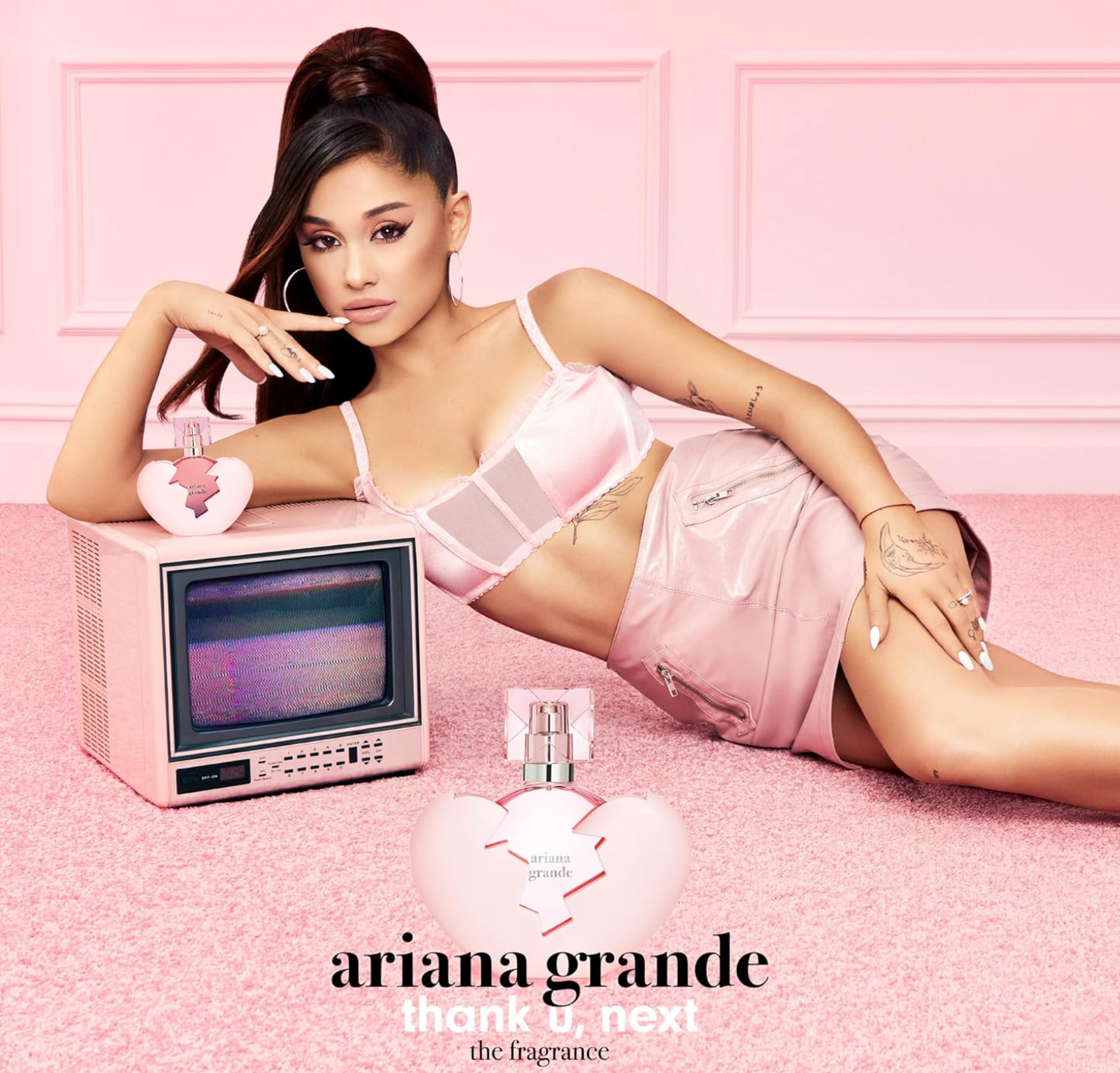 Ariana Grande Thank U Next Eau de Parfum – Floral Gourmand Musk Fragrance for Women 100ml, 3.4fl