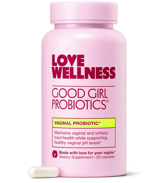 Love Wellness Good Girl Probiotics | Women’s Vaginal Health & pH Balance Supplement | 9-Strain Probiotic for Urinary Tract, Yeast, Odor & Immune Support | Gluten-Free, 2 PACK(60 DAYS)