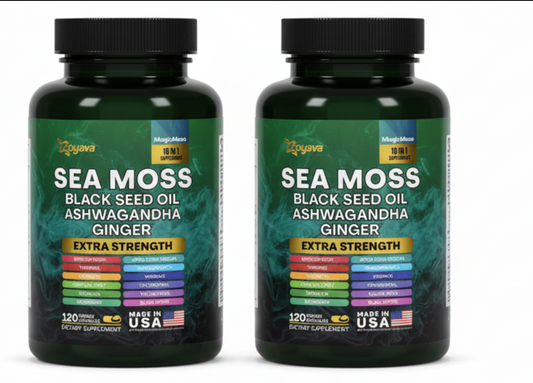 Zoyava MagicMoss Sea Moss 16 in 1 Extra Strength  2 Pack / 240 Veggie Capsules