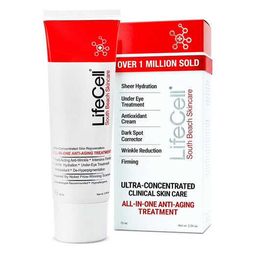 LifeCell Anti Aging Cream for Wrinkles  Fine Lines & Dark Circles 2.54oz