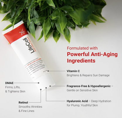 LifeCell Anti Aging Cream for Wrinkles  Fine Lines & Dark Circles 2.54oz