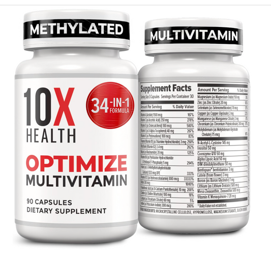 10X Health Methylated Multivitamin - 90 Capsules