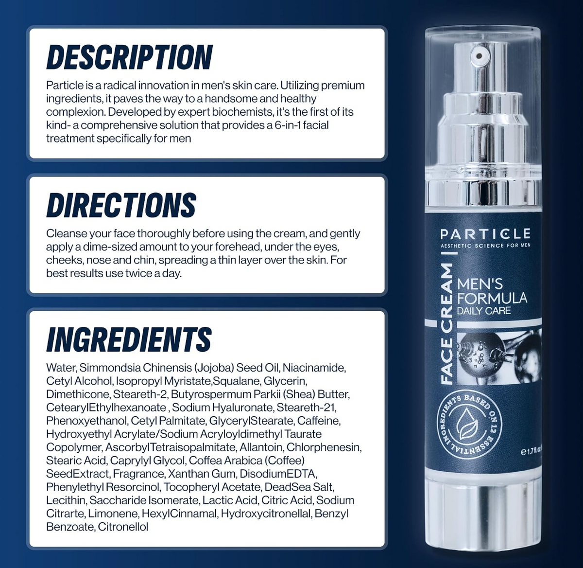 Particle 6-in-1 Face Cream for Men- PACK OF 2