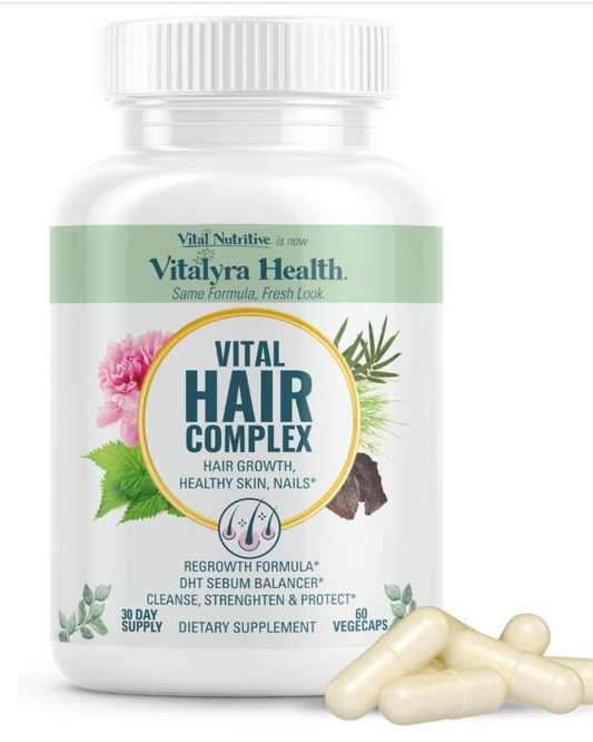 VITAL NUTRITIVE Biotin Hair Growth Vitamins  60 Count