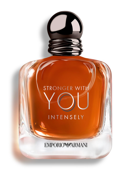 Armani Beauty - Stronger With You Intensely - Cologne for Men - Fougère Ambery Woody Men’s Fragrance - Pink Pepper, Lavender, Vanilla Notes