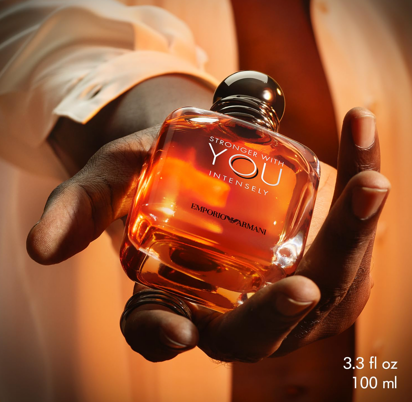 Armani Beauty - Stronger With You Intensely - Cologne for Men - Fougère Ambery Woody Men’s Fragrance - Pink Pepper, Lavender, Vanilla Notes