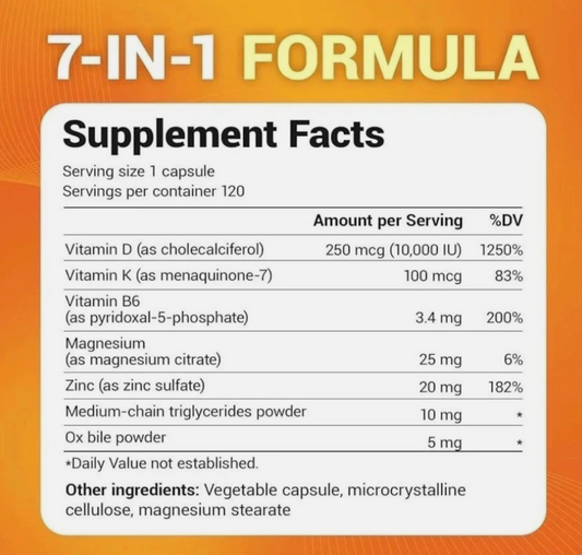 Dr. Berg’s Nutritionals 100mg Vitamin D3 & K2 Supplement 120 Capsules (PACK OF 3)