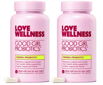 Love Wellness Good Girl Probiotics | Women’s Vaginal Health & pH Balance Supplement 2 PACK(60 DAYS)