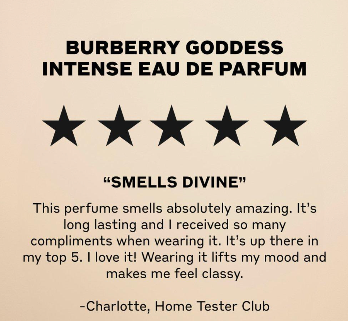 Burberry Goddess Intense Eau De Parfum 100 ML/3.4FL