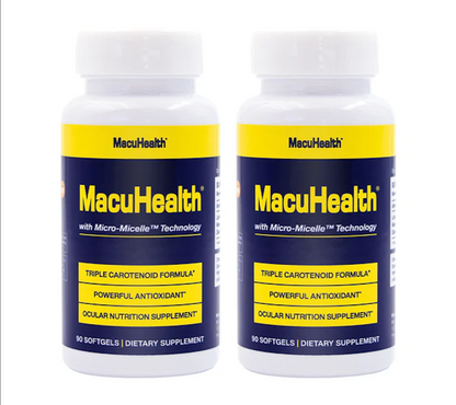 Macuhealth Triple Carotenoid Formula - Eye Vitamins for Adults - 90 Softgels, 3 Month Supply