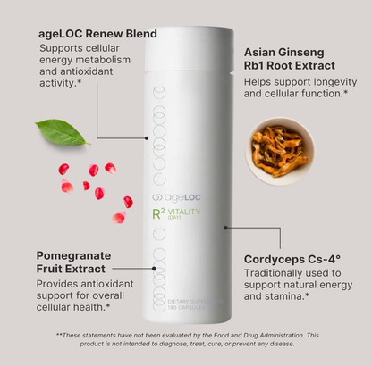Nu Skin Nuskin Pharmanex ageLOC R2 Day Vitality energy renew recharge 180 Capsules