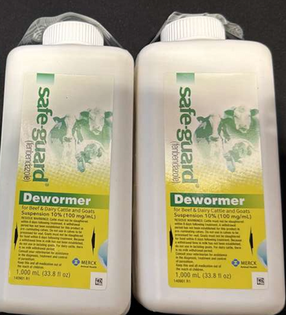 Safe-Guard Dewormer Suspension for Beef, Dairy Cattle and Goats, 1000ml