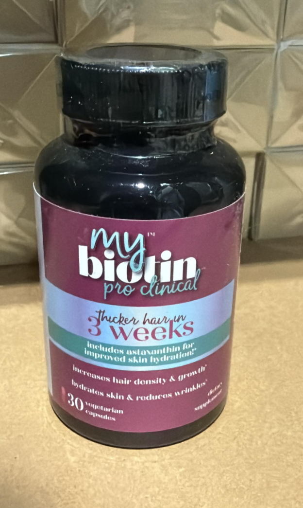 My Biotin Pro Clinical – Thicker Hair in 3 Weeks, Hair Growth & Skin Hydration Supplement