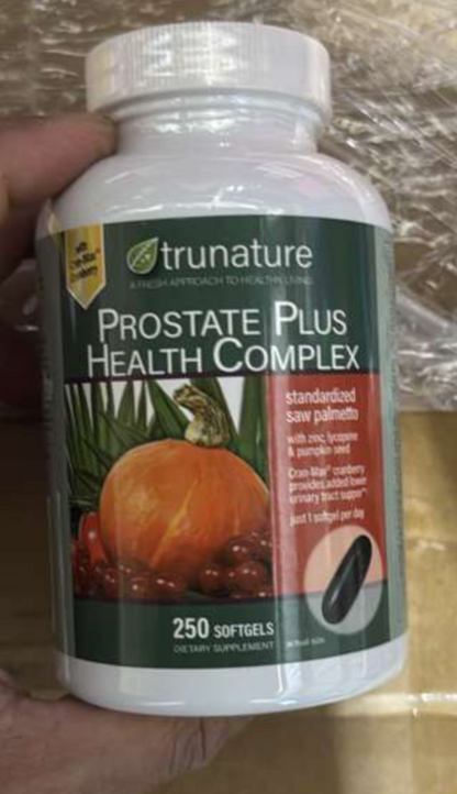 TruNature Prostate Plus Health Complex – Pack of 3 (750 Softgels) | Best Value Prostate Supplement for Men