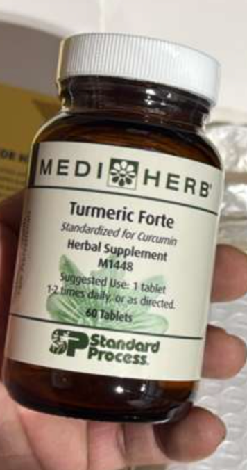 MediHerb Turmeric Forte by Standard Process – Pack of 2 (120 Tablets)