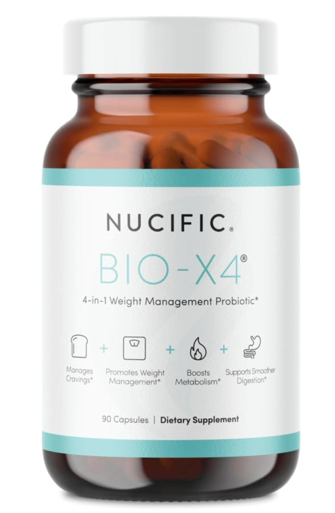 Nucific Bio-X4 4-in-1 Weight Management Probiotic – Pack of 2 (2 x 90 Capsules) | Best Value