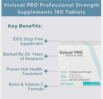 Viviscal Pro Advanced Hair Growth Supplement - Pack of 6 (1080 Tablets)