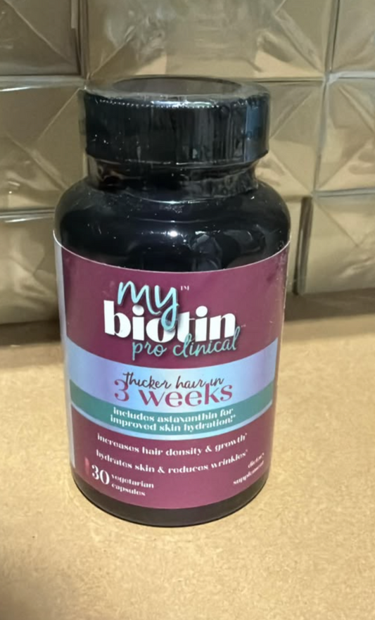My Biotin Pro Clinical bottle