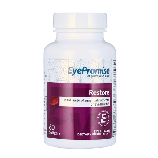 EyePromise Restore Eye Vitamin Supplement - 60 Softgel Capsules with Lutein, Vitamin C, Vitamin D, Omega-3 Fish Oil, Zeaxanthin