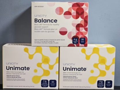 Unicity Balance & Unimate – Healthy Glucose & Energy Support Bundle