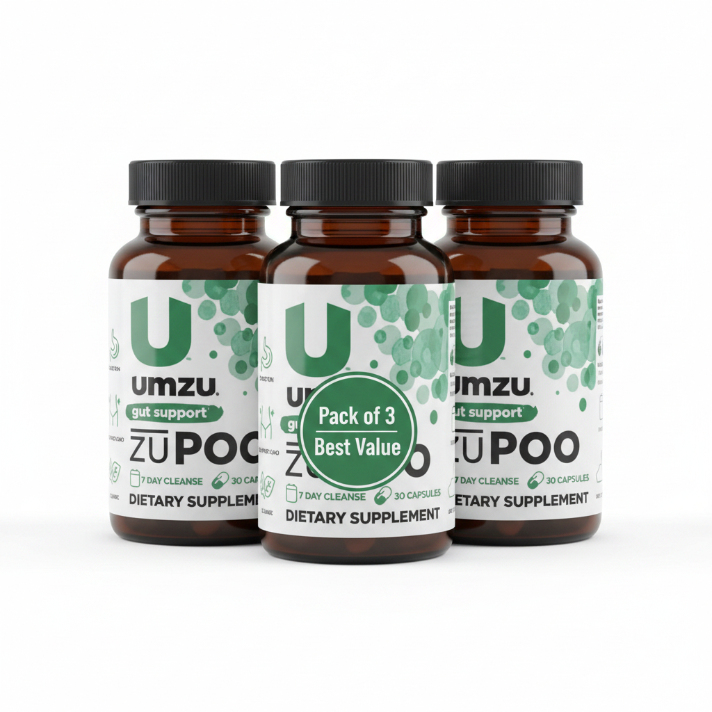 UmZu ZuPoo gut support colon cleanse Pack of 3 bottles best value