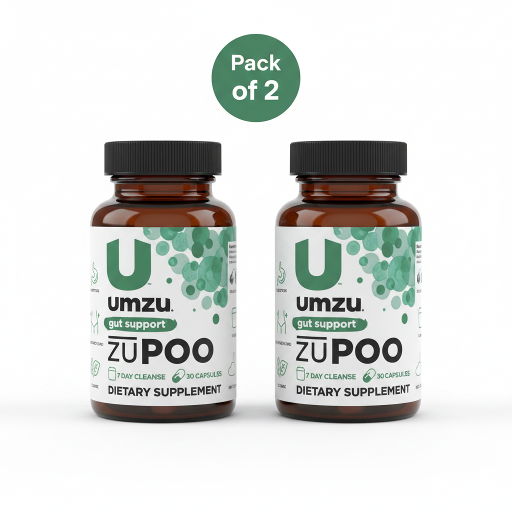 UmZu ZuPoo gut support colon cleanse Pack of 2 bottles