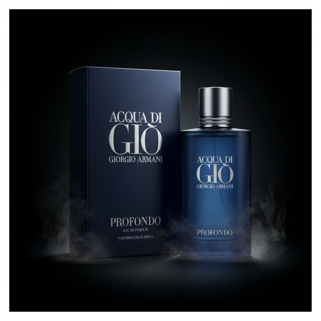 Acqua di Gio Profondo Dark Studio Spotlight Luxury Photography