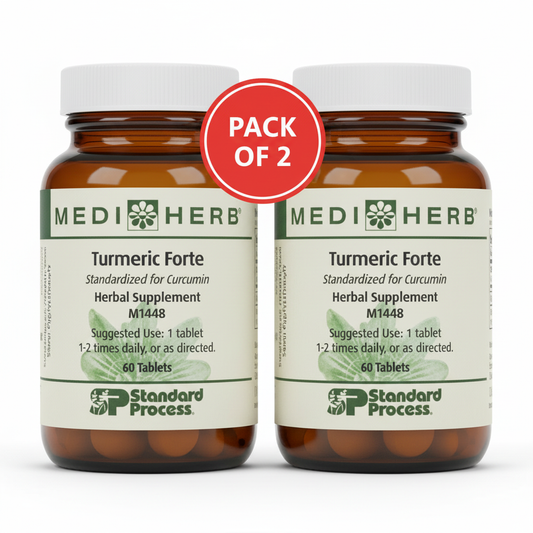 MediHerb Turmeric Forte Standard Process Pack of 2 bottles