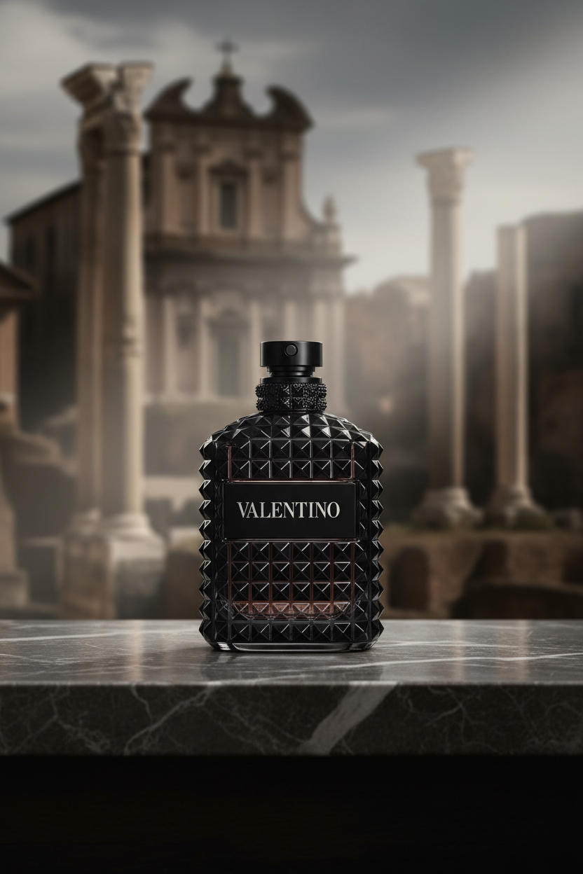 Valentino Uomo Born in Roma dramatic Roman editorial lifestyle photo