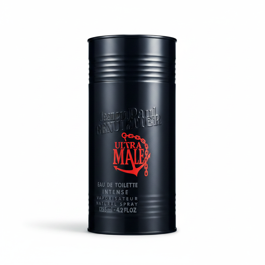 Jean Paul Gaultier Ultra Male Intense studio product photo