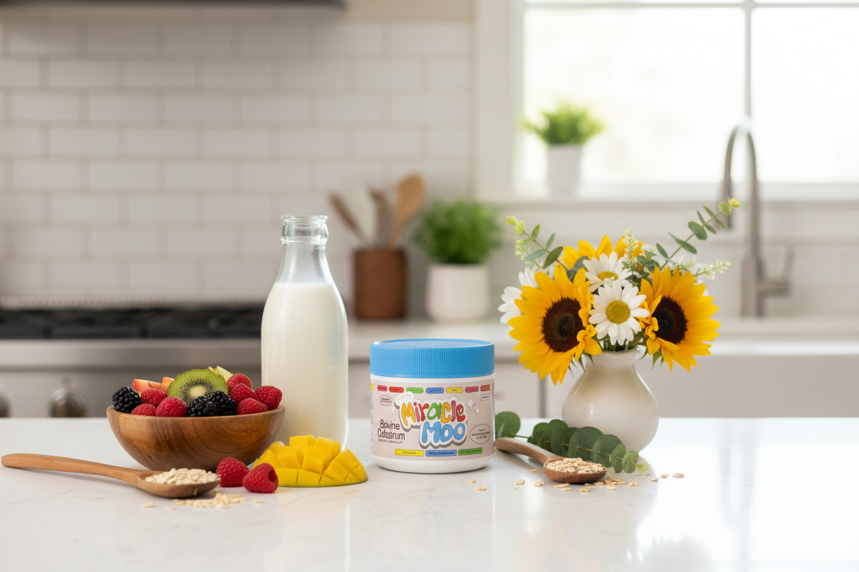 Miracle Moo Bovine Colostrum lifestyle photo