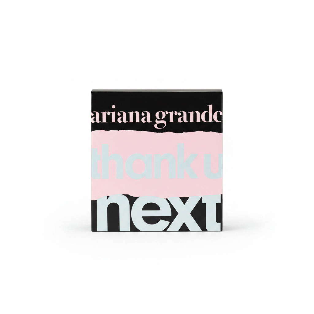 Ariana Grande Thank U Next EDP studio product photo