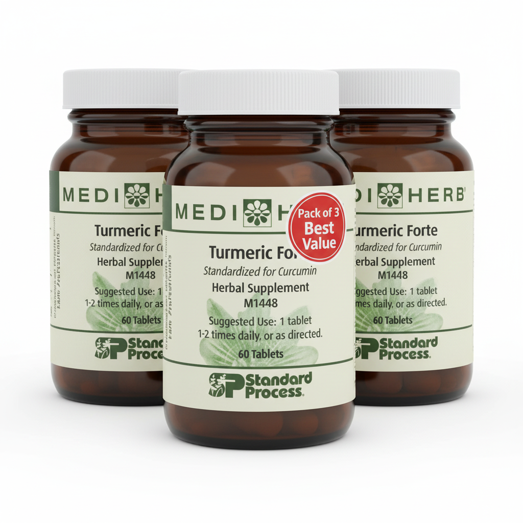 MediHerb Turmeric Forte Standard Process Pack of 3 bottles best value