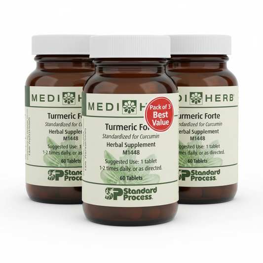 MediHerb Turmeric Forte Standard Process Pack of 3 bottles best value