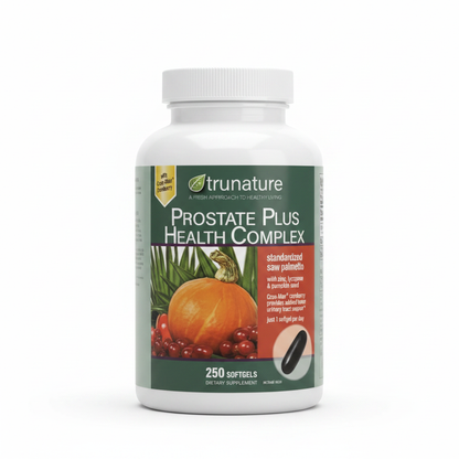 TruNature Prostate Plus supplement bottle studio photo