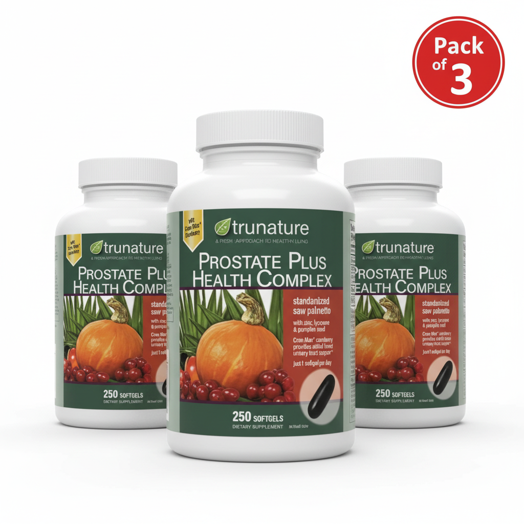TruNature Prostate Plus Health Complex Pack of 3 bottles best value