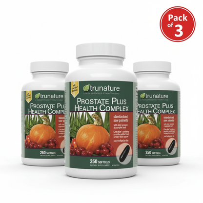 TruNature Prostate Plus Health Complex Pack of 3 bottles best value