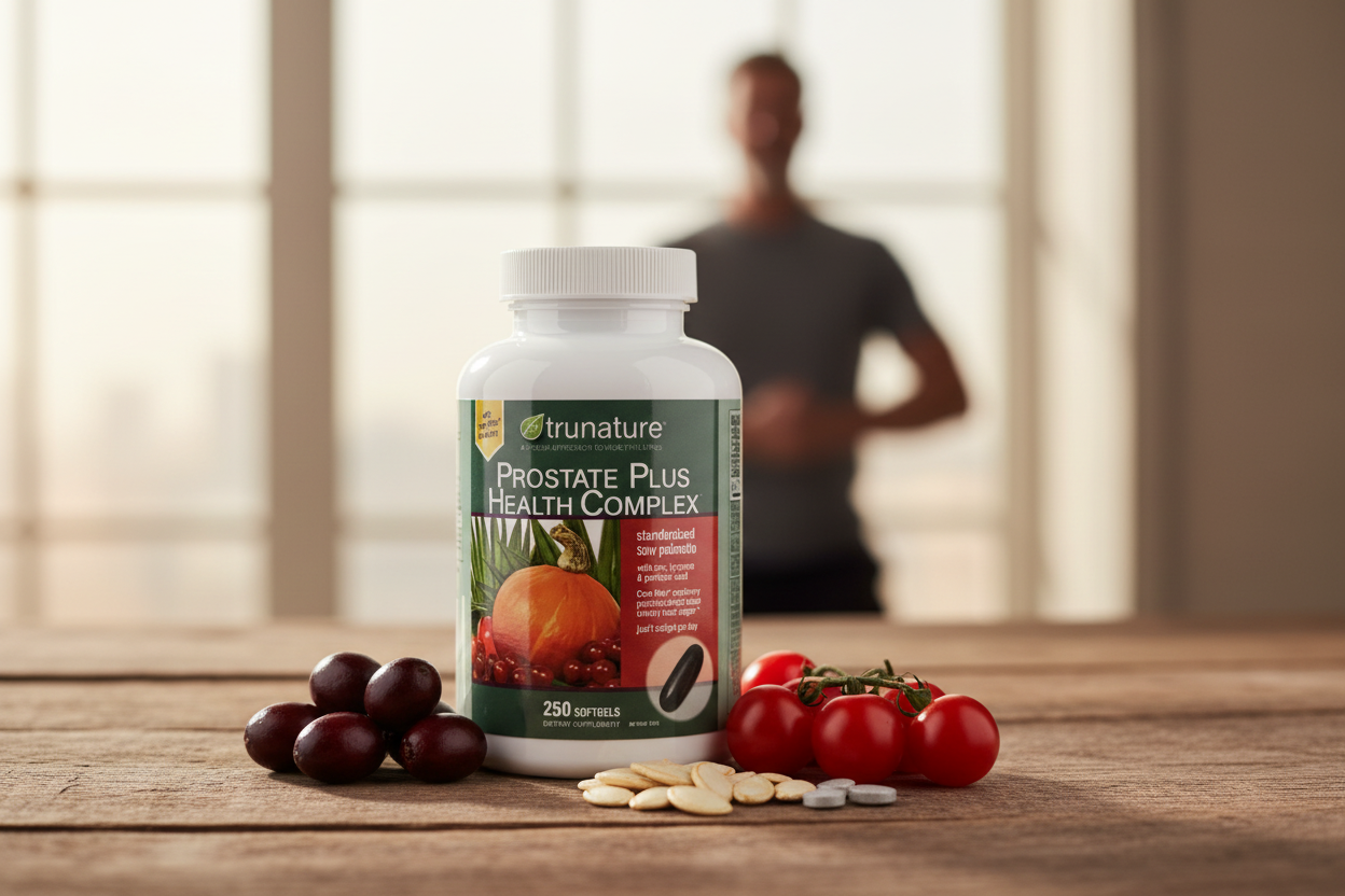 TruNature Prostate Plus with natural ingredients lifestyle photo