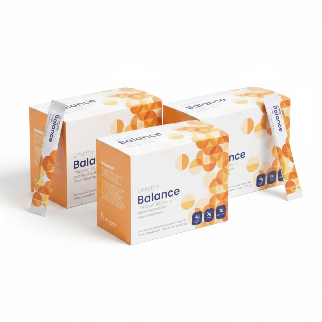 Unicity Balance Natural Orange — Pack of 3 (90 Packets)