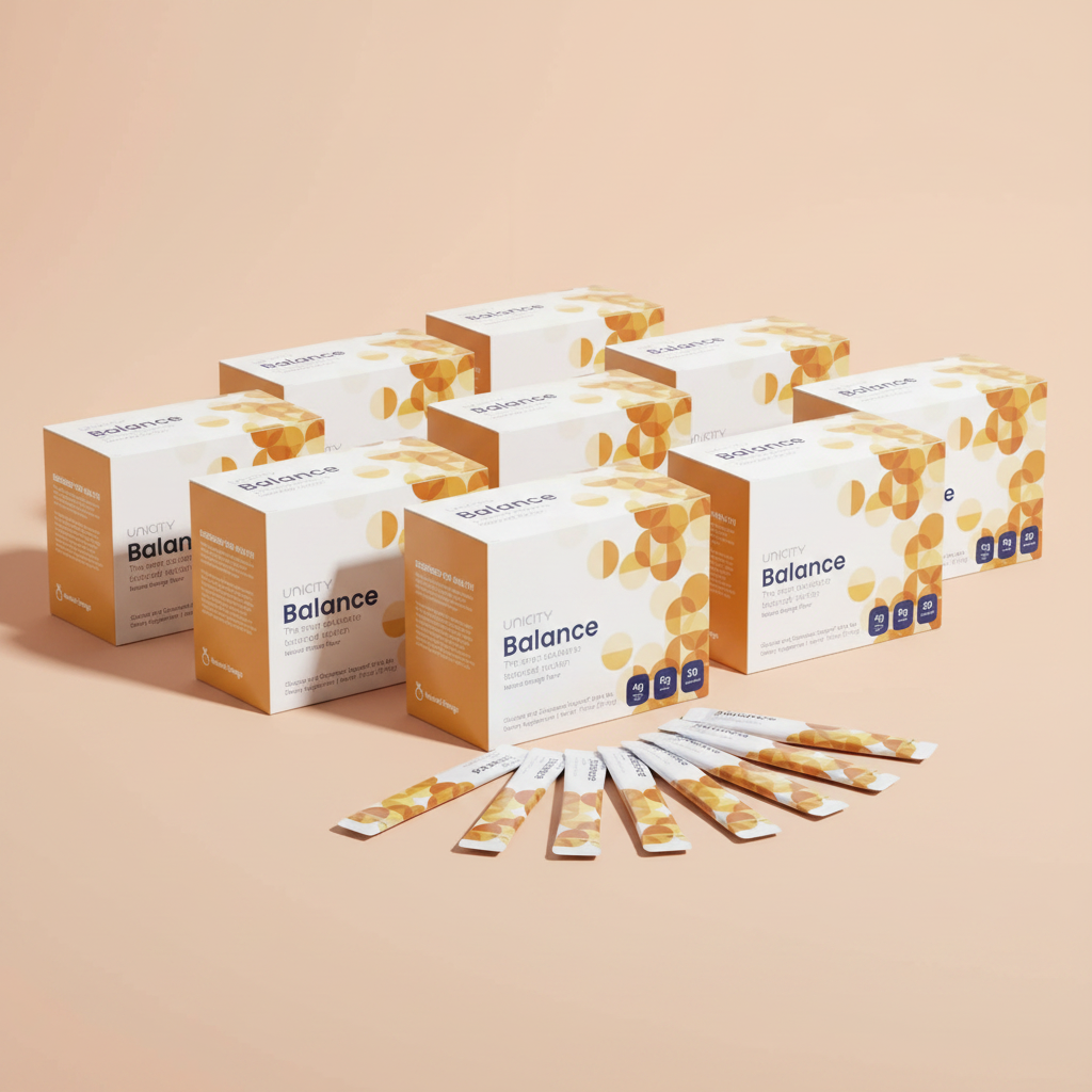 Unicity Balance Natural Orange — Pack of 6 (180 Packets)